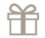 Ein verpacktes Geschenk mit einer Schleife